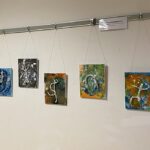 Alberto Giacometti Figuren auf Leinwand
