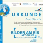 Urkunde Bilder am Eis